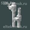 Труба закладная с бобышкой или сальником для установки в кирпичной или бетонной стене по ЗК4-1-12-95, ЗК4-1-13-95.