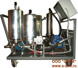 Очистка турбинного, индустриального масла установкой  СВМ-2, СВМ-3, СВМ-4, СВМ-5, СВМ-10