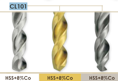 Спиральное сверло короткое по DIN 1897 HSS+8%Co серия CL101  