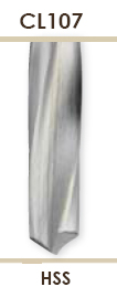 Спиральное сверло средней длины для бронзы по DIN 338 HSS серия CL107  