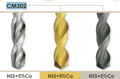 Спиральное сверло длинной серии по DIN 341 HSS+5%Co серия CM302  
